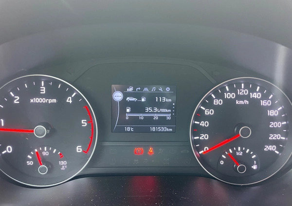 Kia Sportage cena 62999 przebieg: 181526, rok produkcji 2016 z Piła małe 781